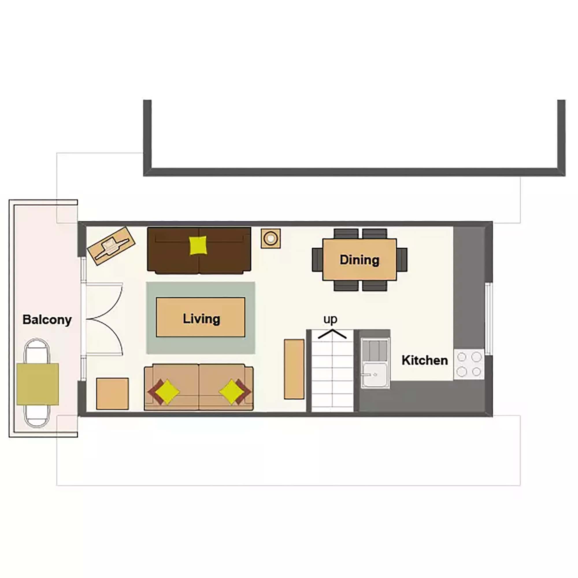 Scandinavian Lodge 2.5 Bed floor plan level 2