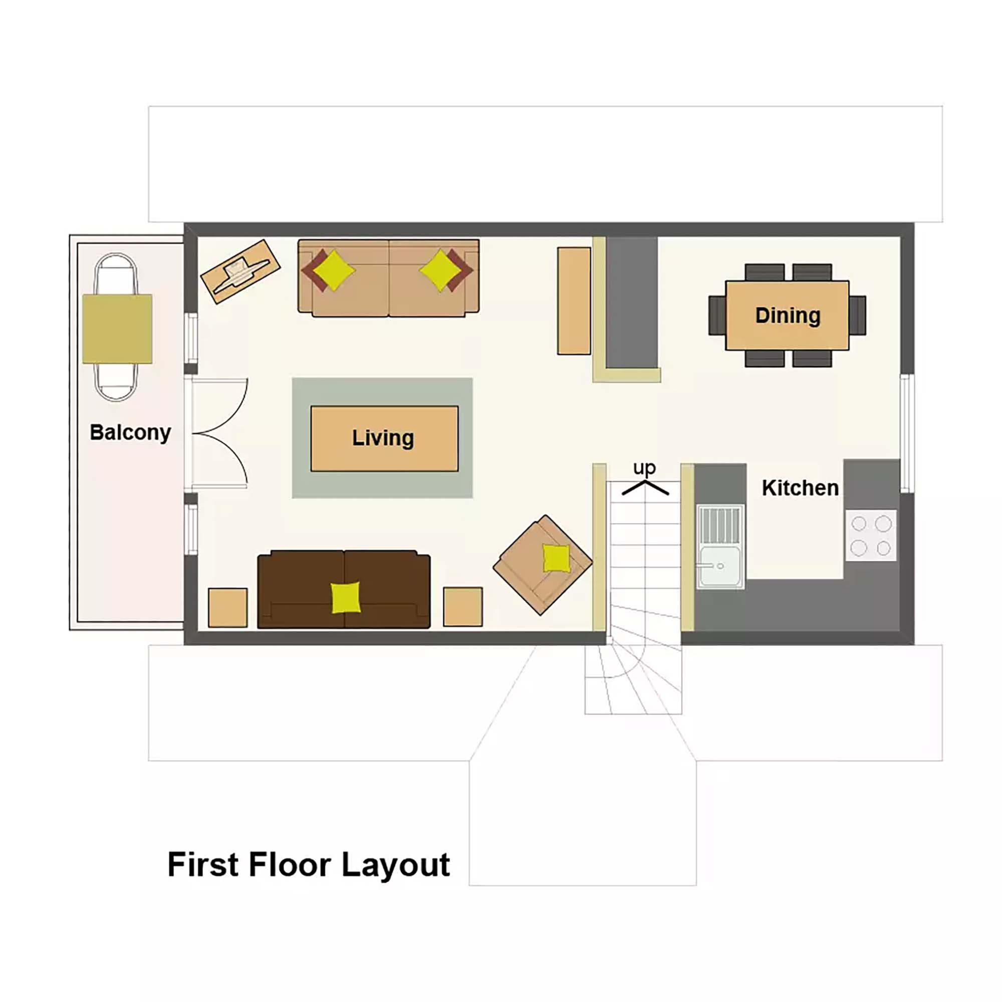 Scandinavian Lodge 3 Bed floor plan level 2