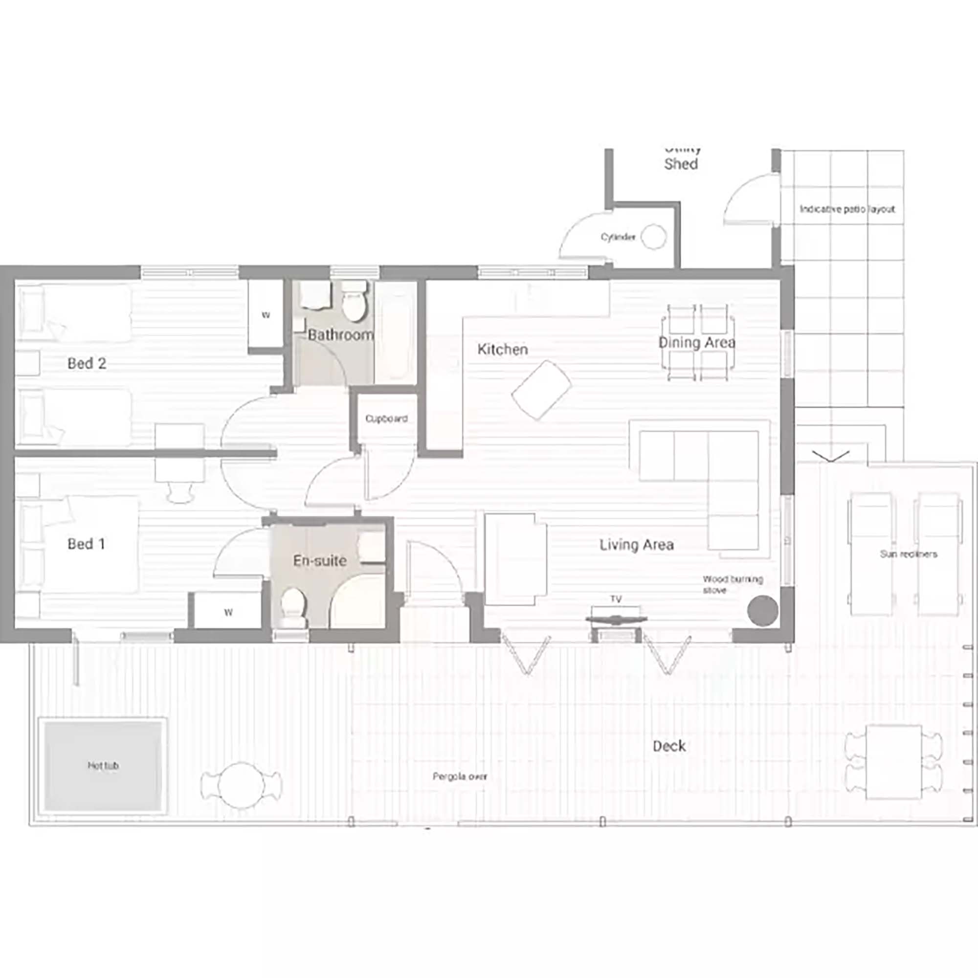 signature 2 bed floor plan
