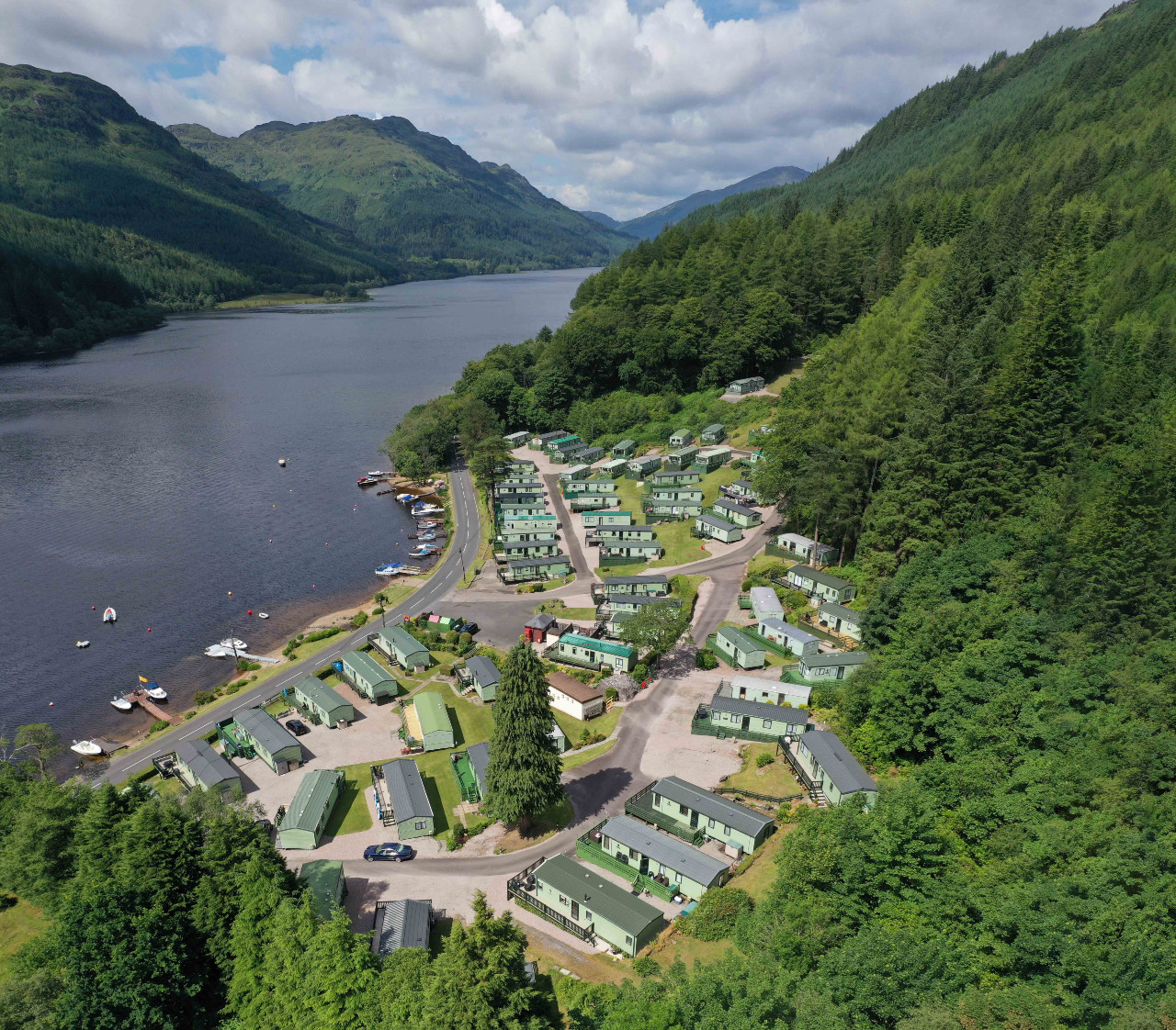 Loch eck Aerial View