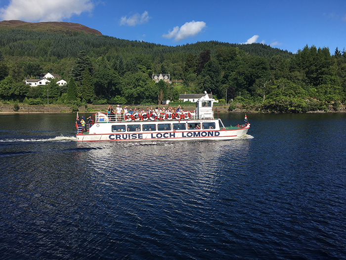 Boat cruise on the lochs