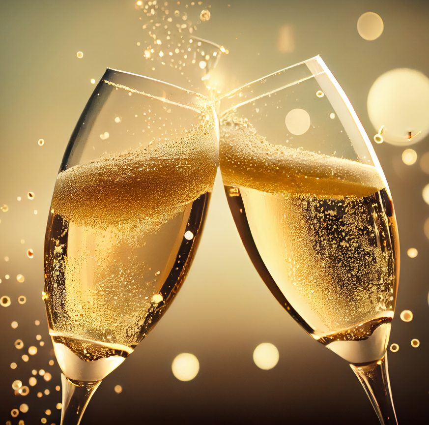 champagne-celebration-drink-wine-gold-colored-background-generated-by-ai 2
