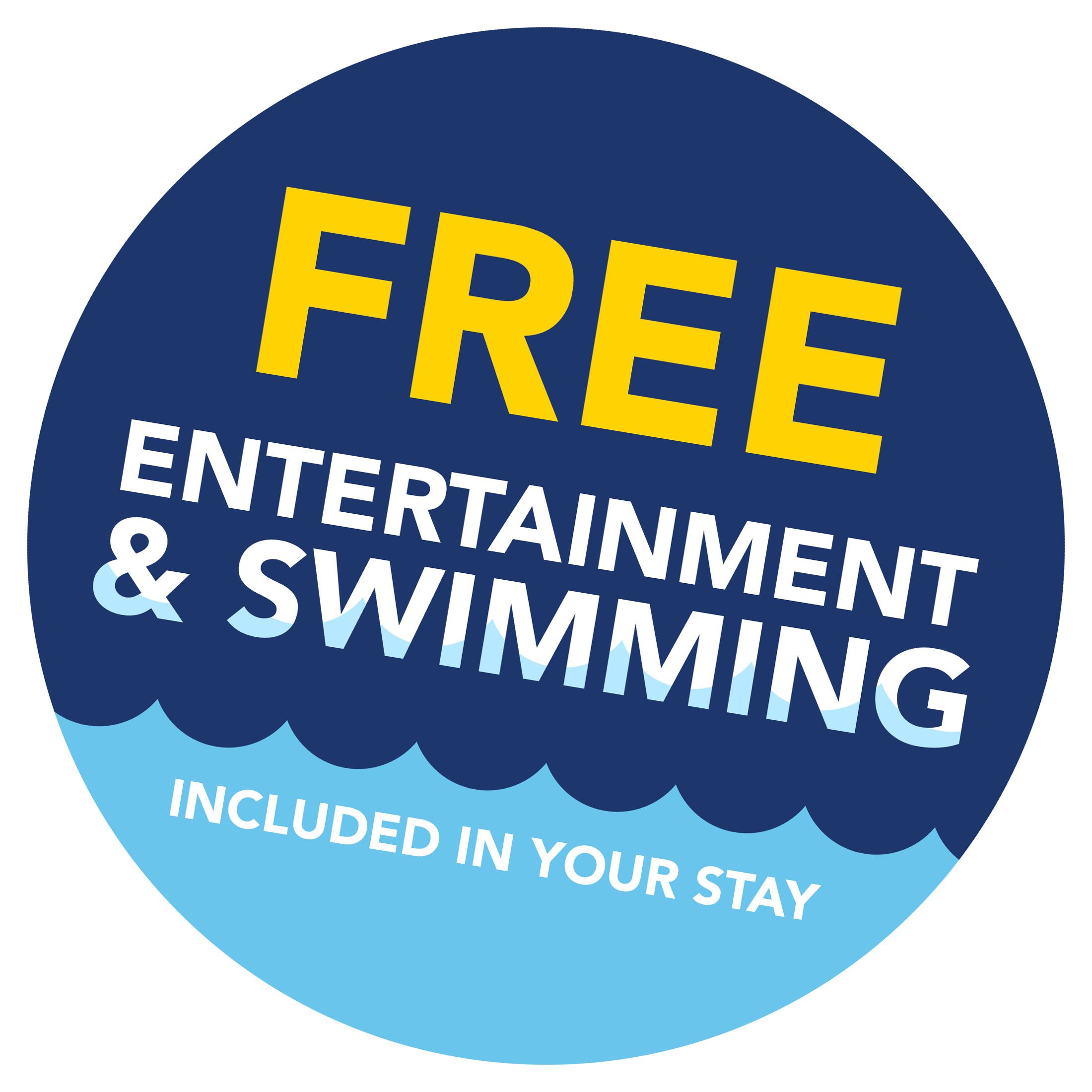 Free swimming and entertainment roundel