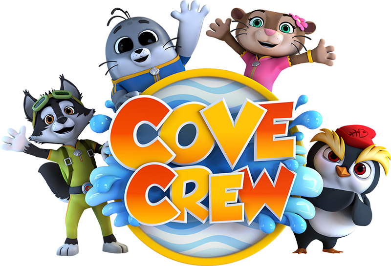 Cove Crew Logo with Characters